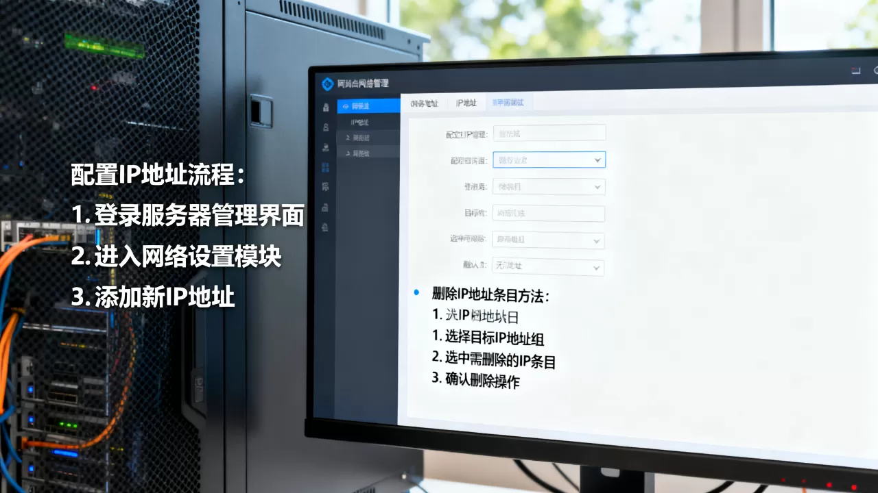 服务器配置IP地址的流程是什么?删除IP地址组内IP地址条目的方法 服务器配置IP地址的流程是什么?删除IP地址组内IP地址条目的方法