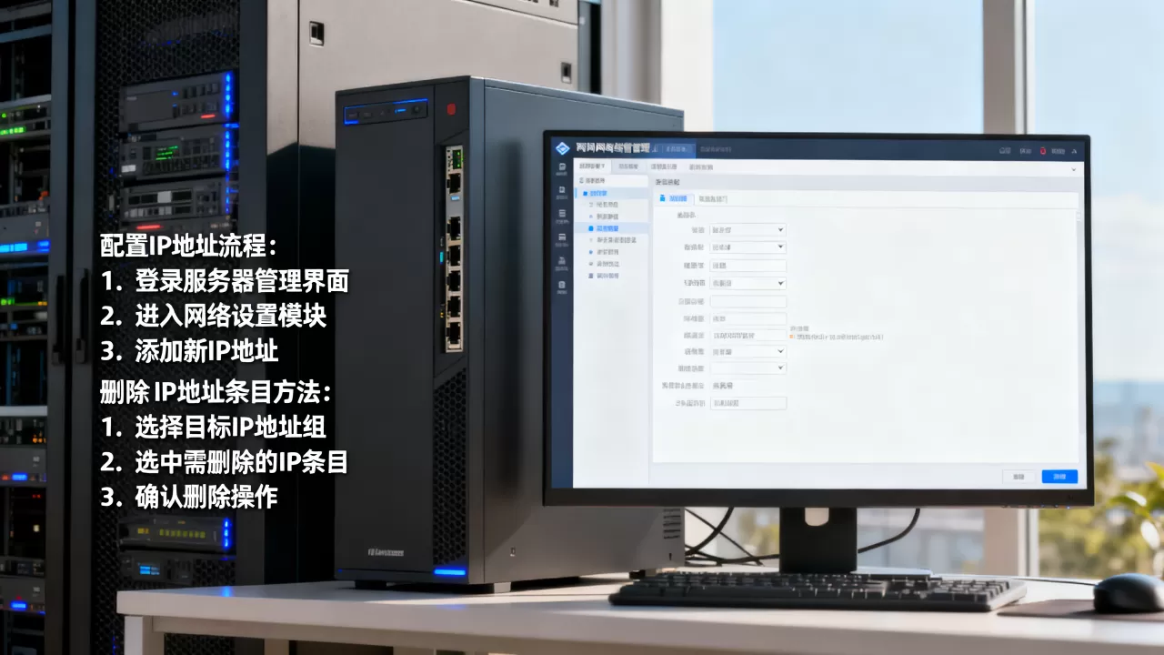 服务器配置IP地址的流程是什么?删除IP地址组内IP地址条目的方法 服务器配置IP地址的流程是什么?删除IP地址组内IP地址条目的方法