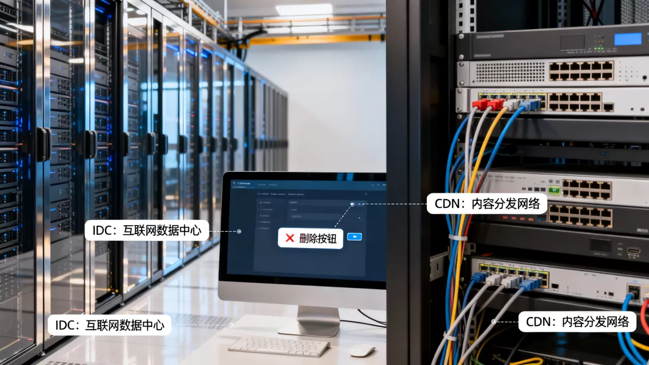 IDC和CDN究竟是什么意思?删除按钮的作用是什么? IDC和CDN究竟是什么意思?删除按钮的作用是什么?