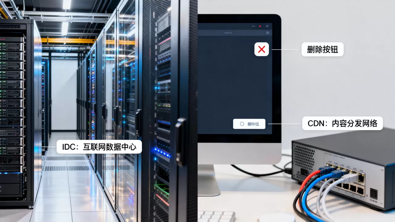 IDC和CDN究竟是什么意思?删除按钮的作用是什么? IDC和CDN究竟是什么意思?删除按钮的作用是什么?