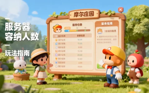 摩尔庄园手游一个服务器能容纳多少人？，怎么玩