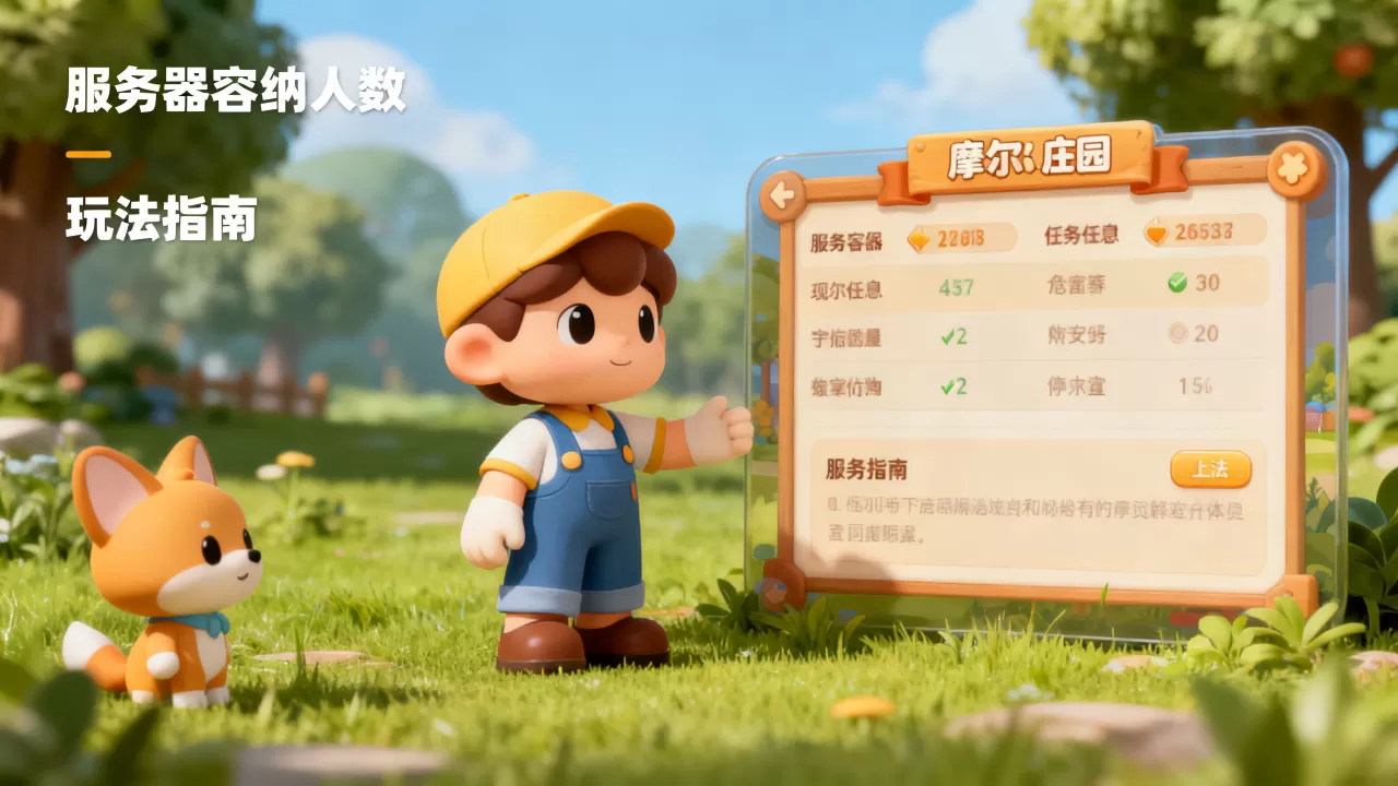 摩尔庄园手游一个服务器能容纳多少人?,怎么玩 摩尔庄园手游一个服务器能容纳多少人?,怎么玩
