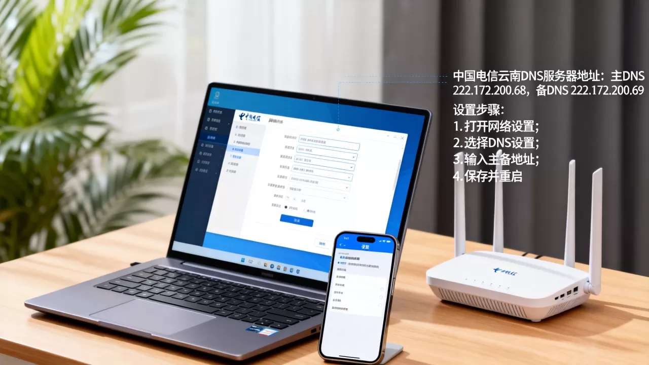 中国电信云南DNS服务器地址是多少,怎么设置? 中国电信云南DNS服务器地址是多少,怎么设置?