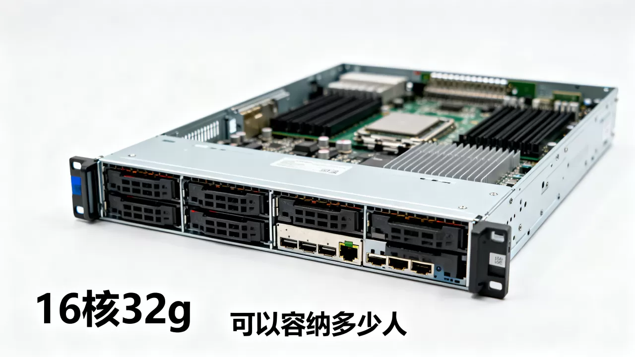 16核32g服务器可以容纳多少人 16核32g服务器可以容纳多少人