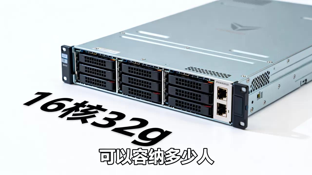 16核32g服务器可以容纳多少人 16核32g服务器可以容纳多少人