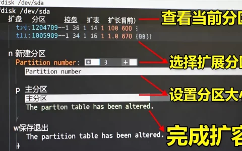 华为Linux磁盘扩容后fdisk怎么处理，具体步骤是什么？