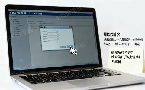 IIS网站属性怎么改绑定域名，IIS绑定后打不开怎么办？