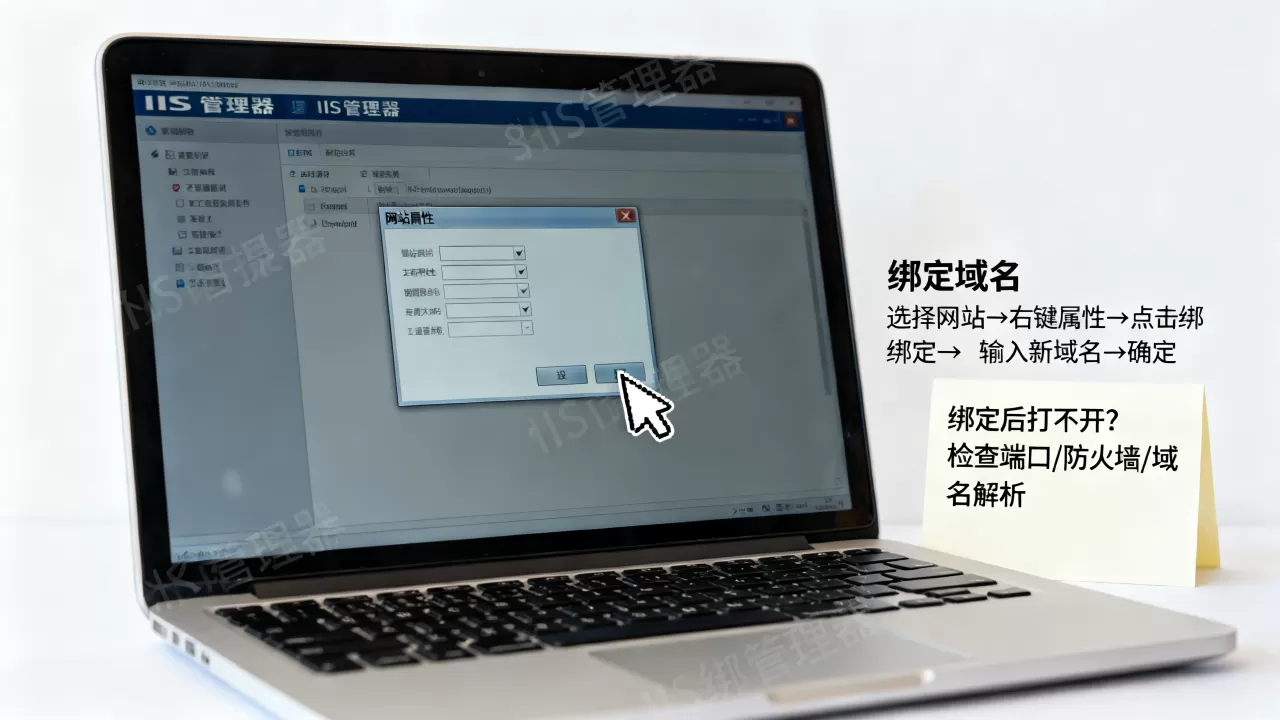 IIS网站属性怎么改绑定域名,IIS绑定后打不开怎么办? IIS网站属性怎么改绑定域名,IIS绑定后打不开怎么办?