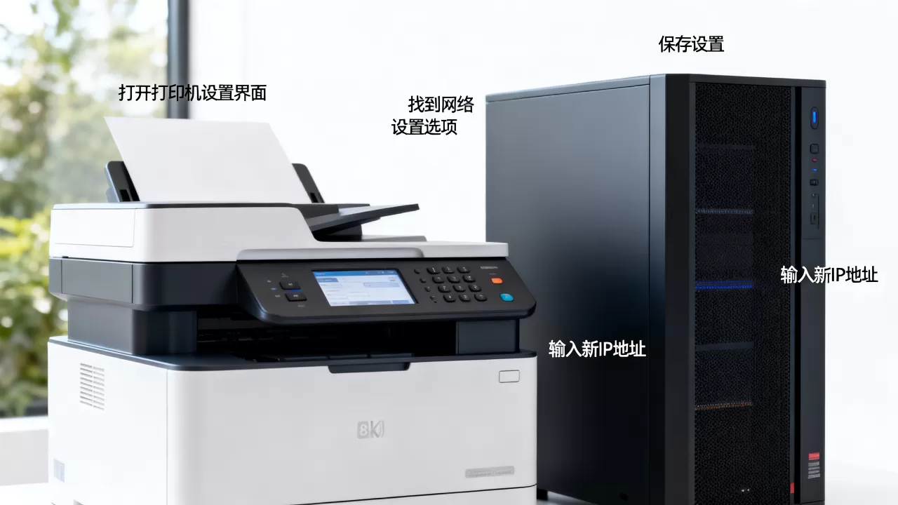 如何更改打印机服务器IP地址,设置步骤是什么? 如何更改打印机服务器IP地址,设置步骤是什么?