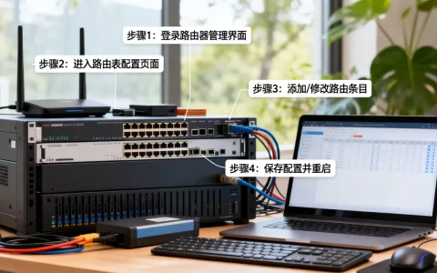 服务器路由表配置实例如何操作？，配置步骤是什么？