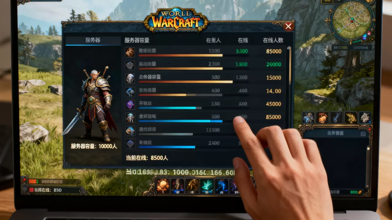 魔兽世界一个大服务器能容纳多少人?,服务器容量怎么查? 魔兽世界一个大服务器能容纳多少人?,服务器容量怎么查?