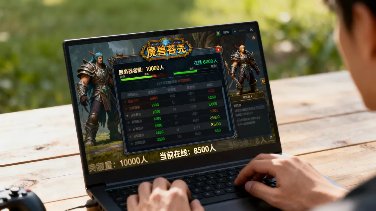 魔兽世界一个大服务器能容纳多少人?,服务器容量怎么查? 魔兽世界一个大服务器能容纳多少人?,服务器容量怎么查?