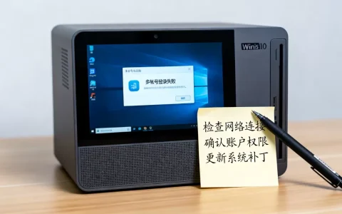为什么win10系统服务器多帐号登录失败，怎么解决？