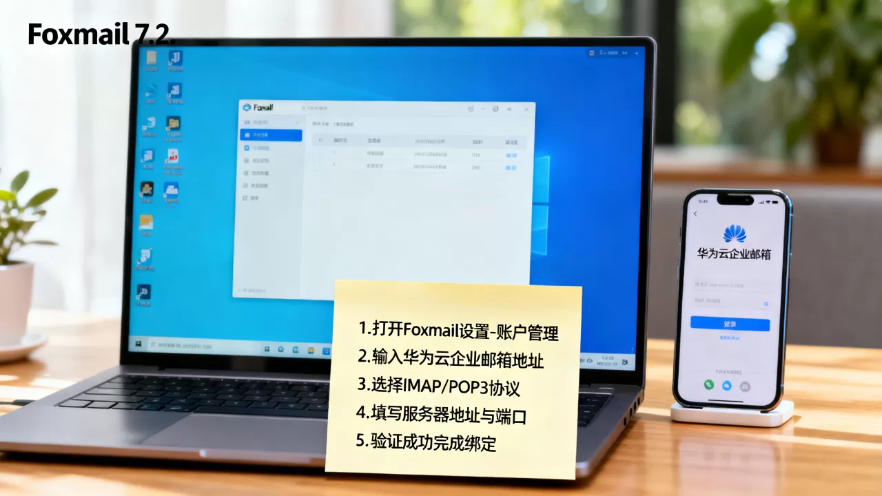 Foxmail 7.2如何绑定华为云企业邮箱?,怎么设置? Foxmail 7.2如何绑定华为云企业邮箱?,怎么设置?