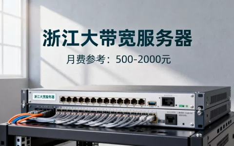 浙江大带宽服务器到底怎么选，多少钱一个月？