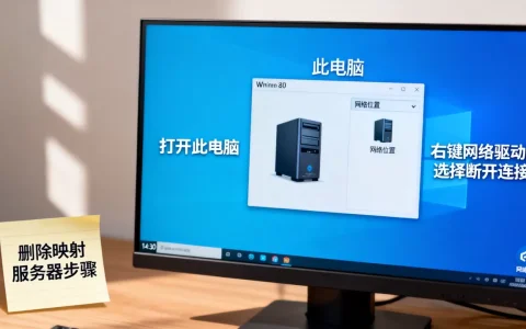 Win10上映射的网络服务器怎么删除？，删除不了怎么办？