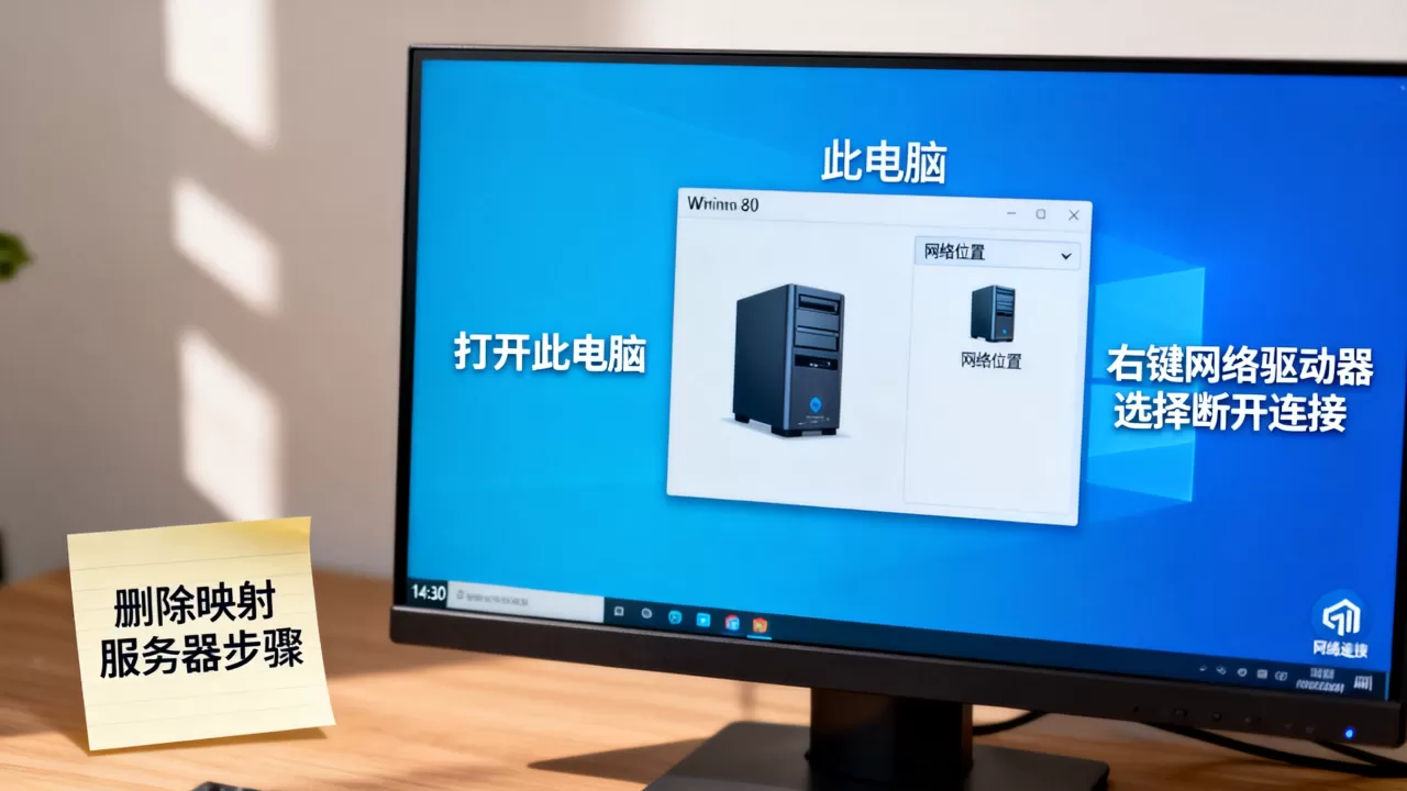 Win10上映射的网络服务器怎么删除?,删除不了怎么办? Win10上映射的网络服务器怎么删除?,删除不了怎么办?
