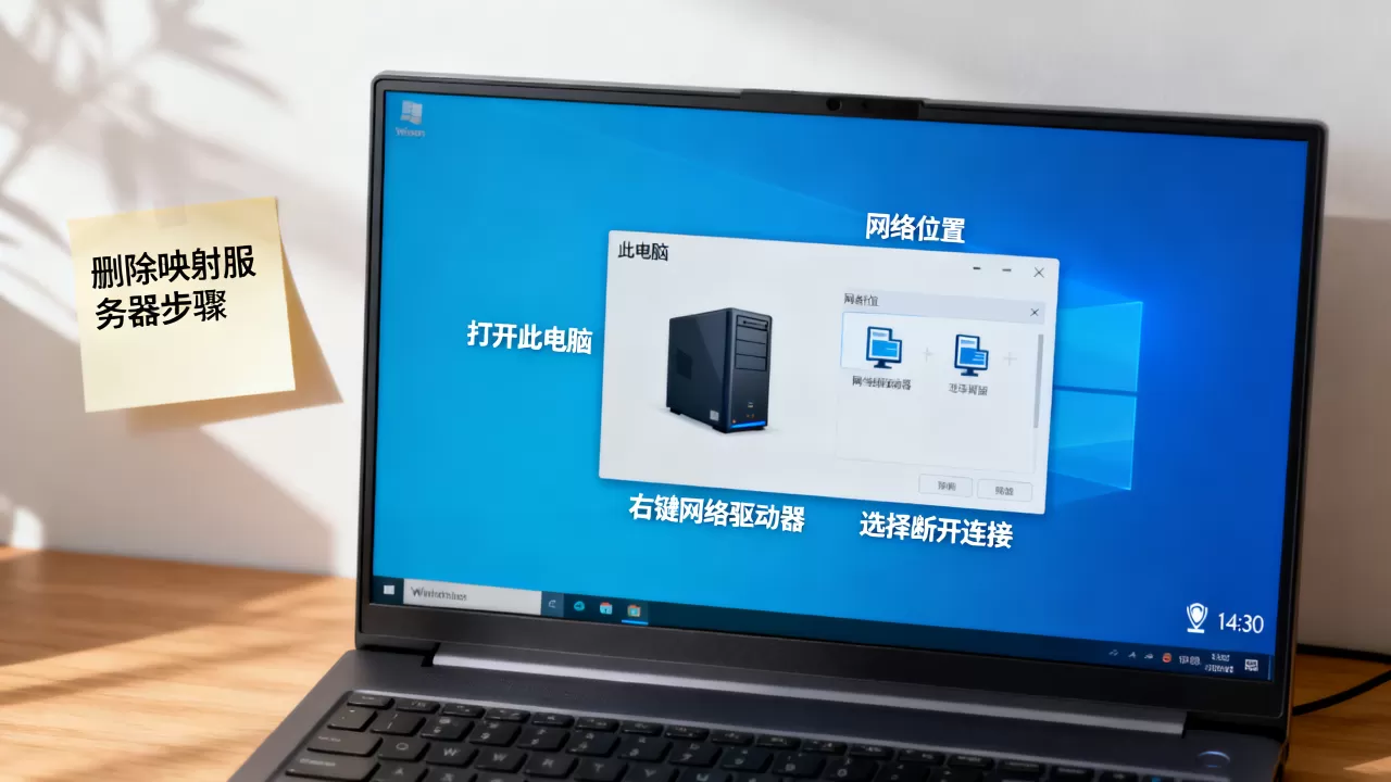Win10上映射的网络服务器怎么删除?,删除不了怎么办? Win10上映射的网络服务器怎么删除?,删除不了怎么办?