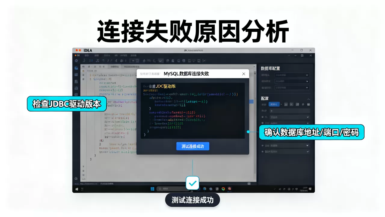 IDEA下MySQL数据库为什么连接失败,怎么解决 IDEA下MySQL数据库为什么连接失败,怎么解决