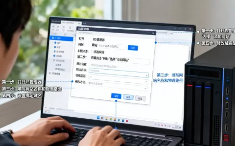 IIS服务器如何添加网站并修改域名？操作步骤有哪些？