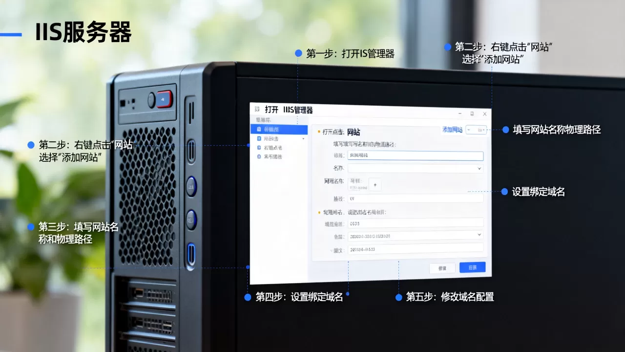 IIS服务器如何添加网站并修改域名?操作步骤有哪些? IIS服务器如何添加网站并修改域名?操作步骤有哪些?