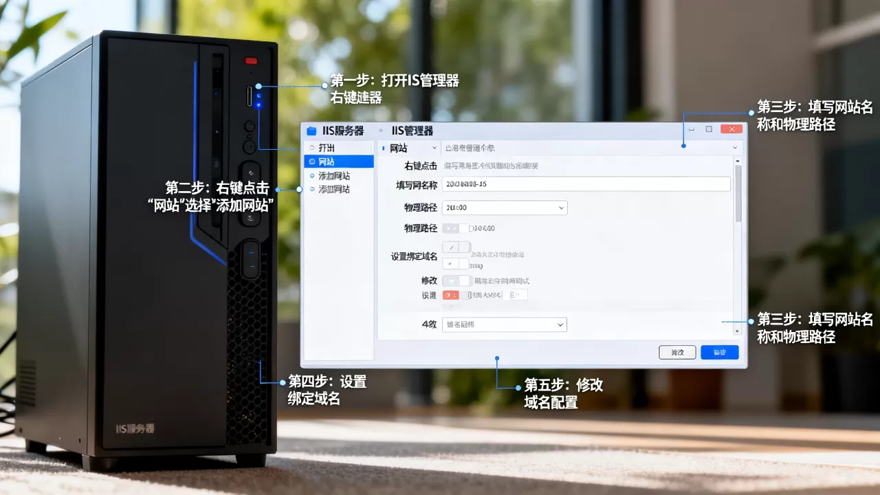 IIS服务器如何添加网站并修改域名?操作步骤有哪些? IIS服务器如何添加网站并修改域名?操作步骤有哪些?