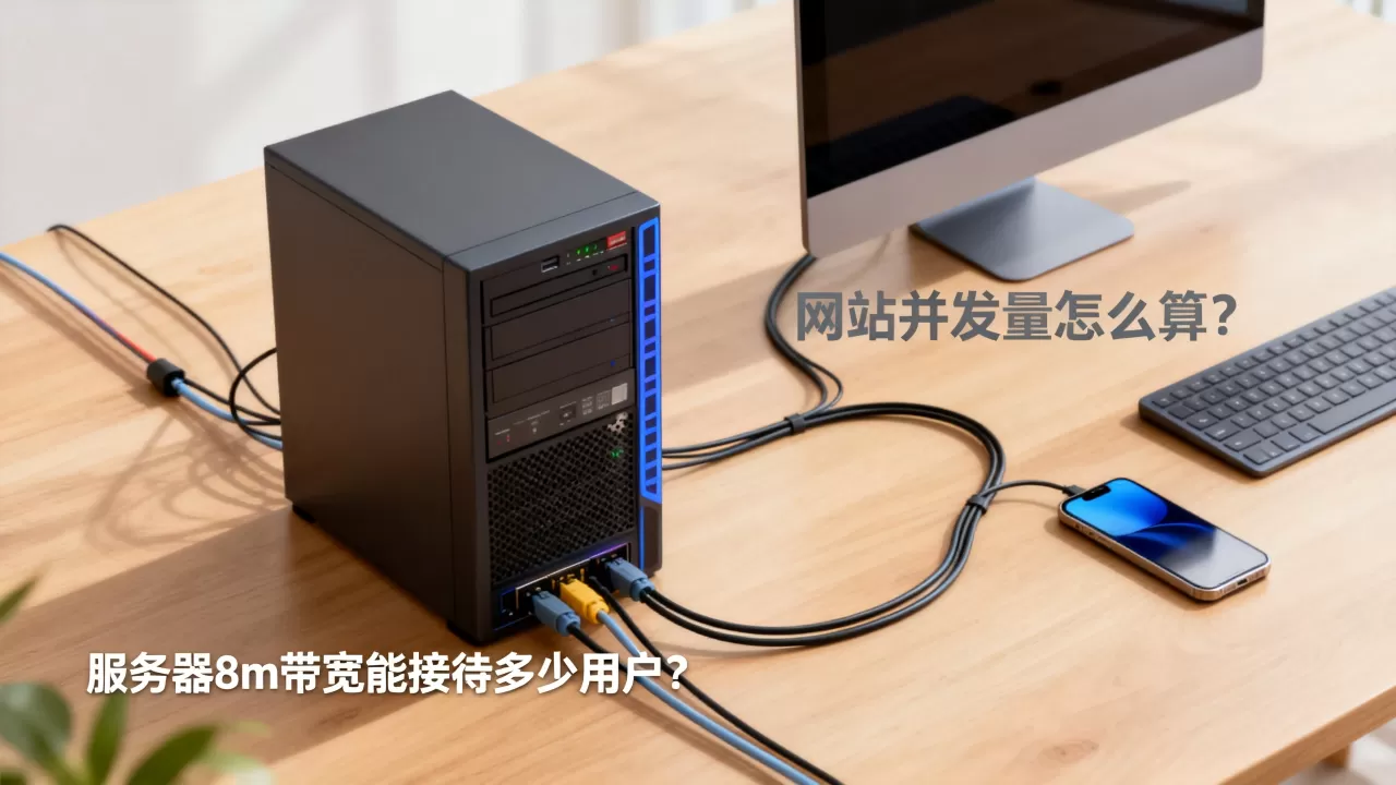 服务器8m带宽能接待多少用户?,网站并发量怎么算? 服务器8m带宽能接待多少用户?,网站并发量怎么算?