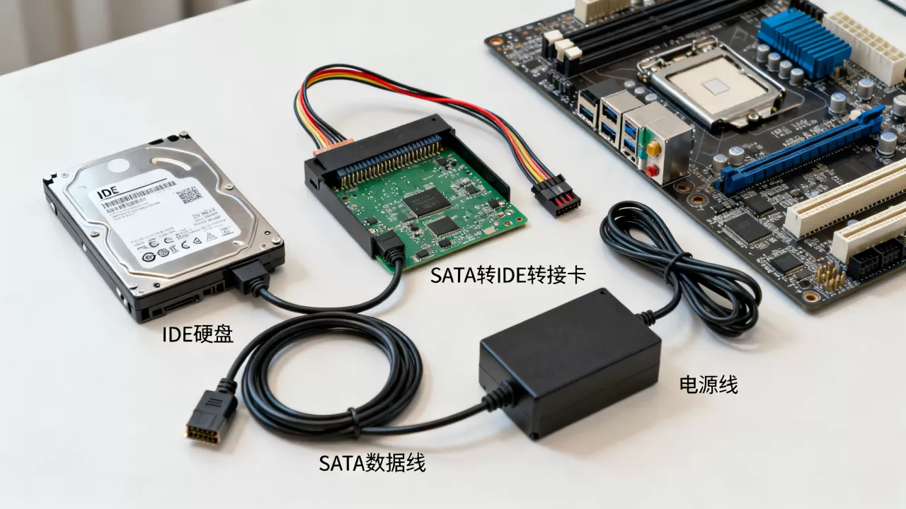 IDE硬盘怎么连接到电脑,需要什么转接头 IDE硬盘怎么连接到电脑,需要什么转接头