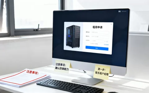 台州高防服务器租用申请步骤是什么，有哪些注意事项？