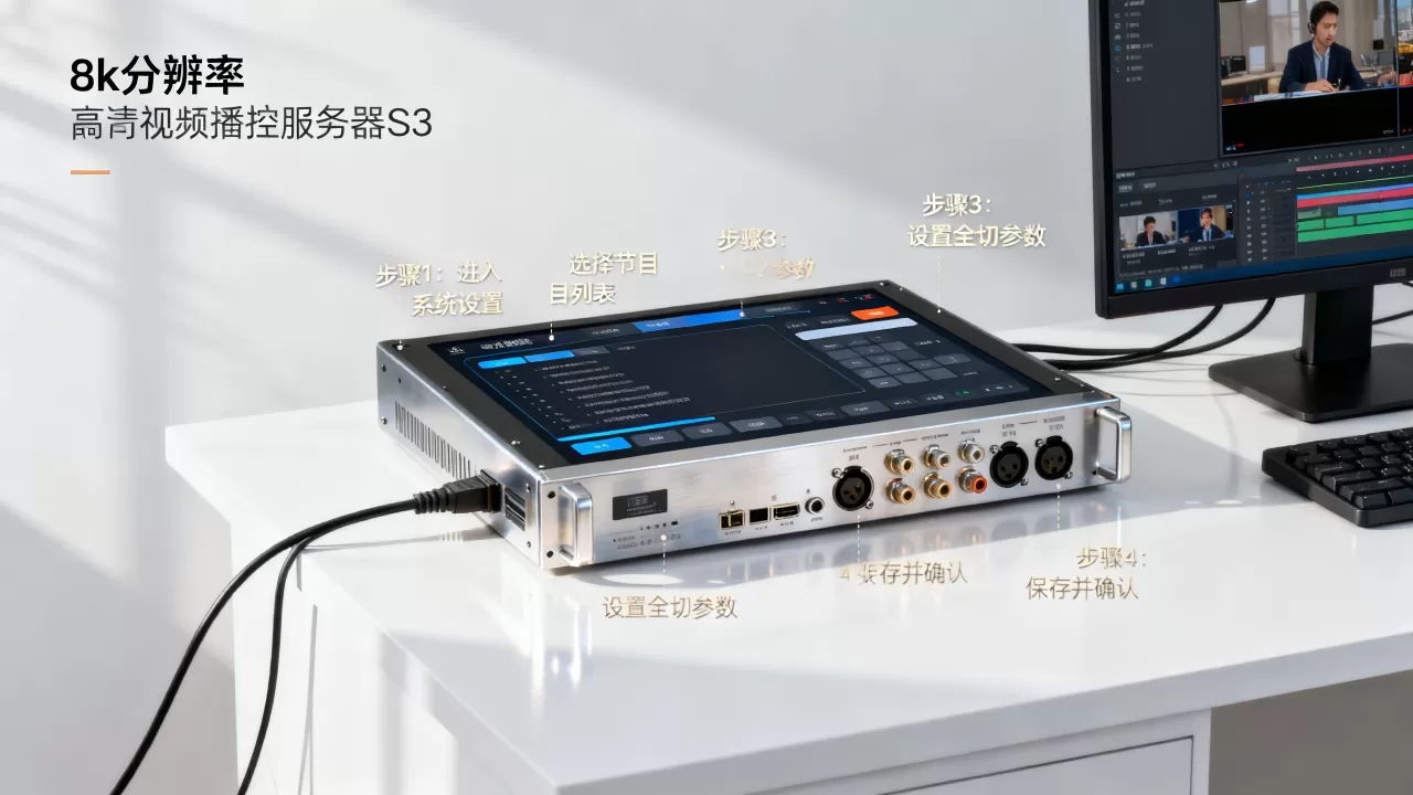视频播控服务器s3全切节目如何设置,设置步骤是什么 视频播控服务器s3全切节目如何设置,设置步骤是什么