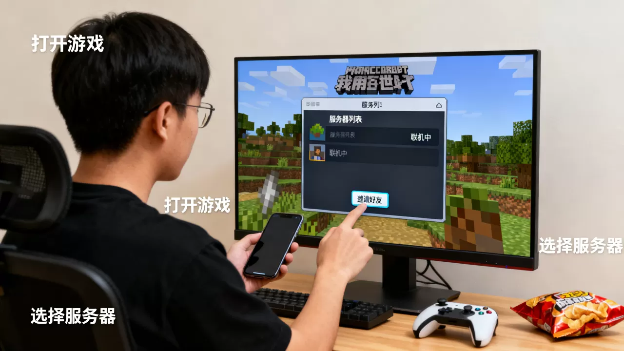 我的世界怎么和好友玩同一个服务器,怎么联机 我的世界怎么和好友玩同一个服务器,怎么联机