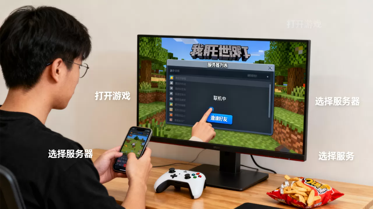 我的世界怎么和好友玩同一个服务器,怎么联机 我的世界怎么和好友玩同一个服务器,怎么联机