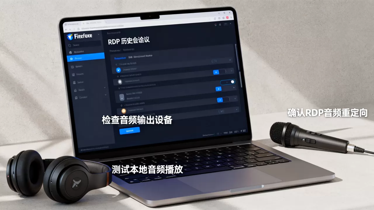 Firefox RDP历史会话没有声音怎么办,是什么原因? Firefox RDP历史会话没有声音怎么办,是什么原因?