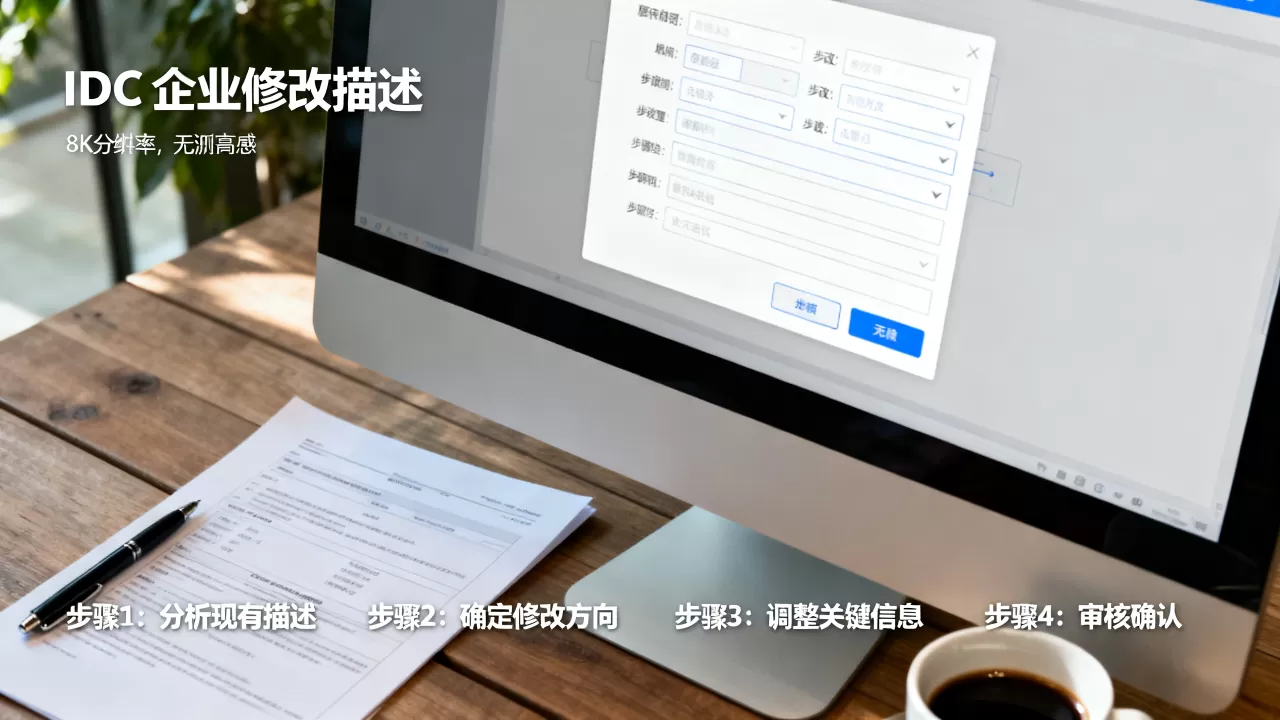 IDC企业如何修改描述,具体步骤是什么? IDC企业如何修改描述,具体步骤是什么?