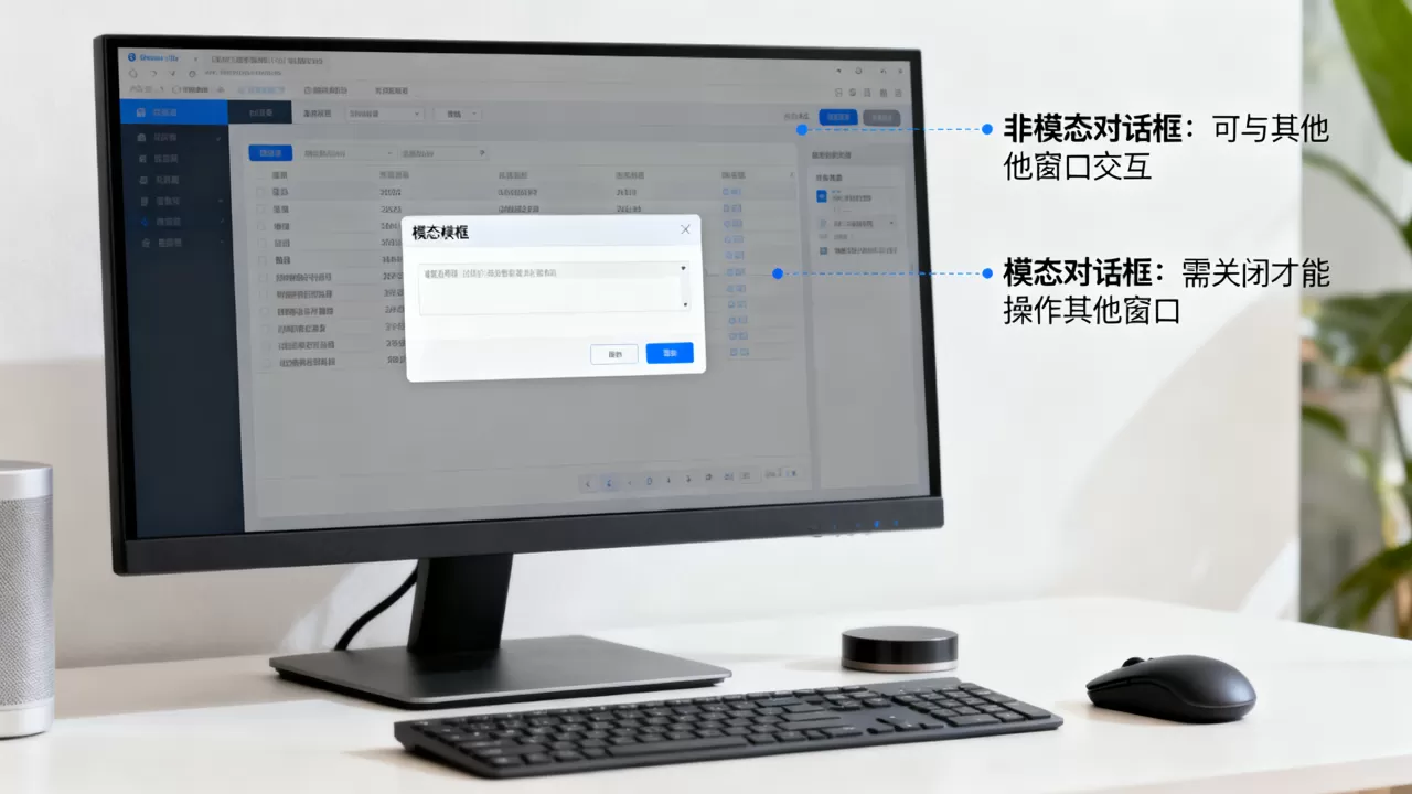 非模态对话框和模态对话框有什么区别,怎么用 非模态对话框和模态对话框有什么区别,怎么用