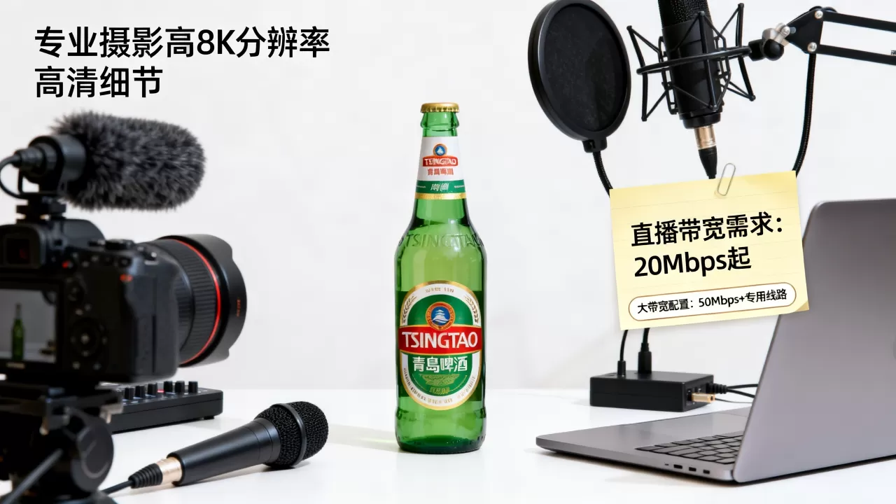 青岛啤酒直播带货需要多大带宽,大带宽配置清单是什么 青岛啤酒直播带货需要多大带宽,大带宽配置清单是什么
