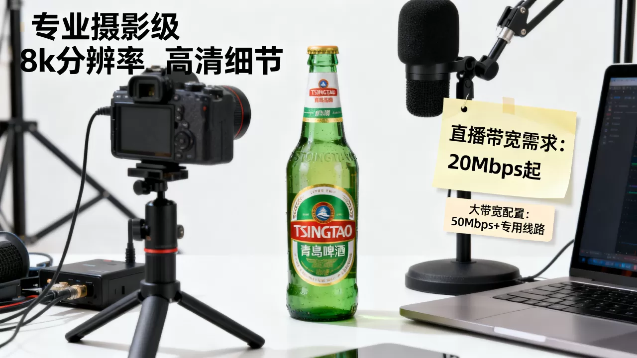 青岛啤酒直播带货需要多大带宽,大带宽配置清单是什么 青岛啤酒直播带货需要多大带宽,大带宽配置清单是什么