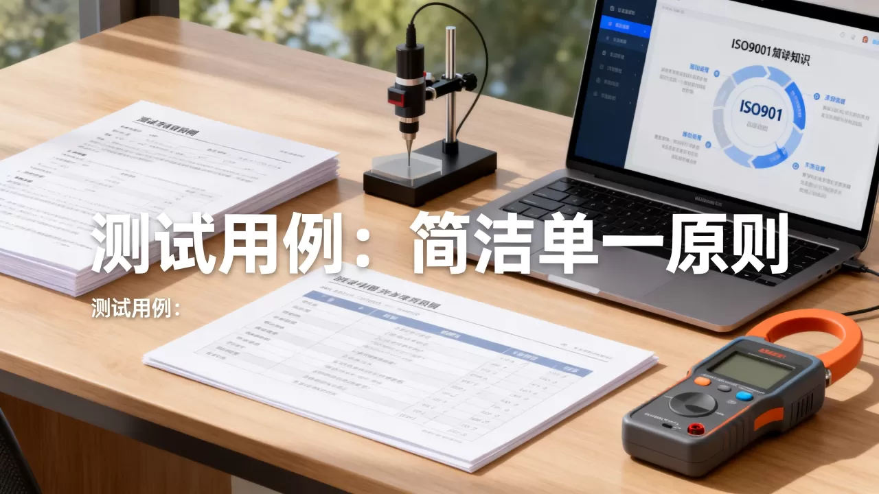 iso9001基本知识中测试用例为何要简洁单一,怎么理解? iso9001基本知识中测试用例为何要简洁单一,怎么理解?