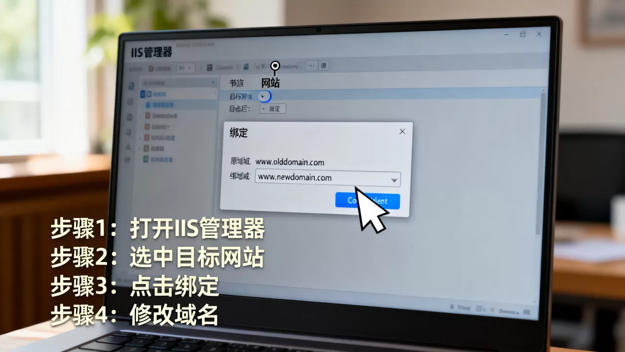 IIS服务如何修改已绑定的网站域名?,怎么设置 IIS服务如何修改已绑定的网站域名?,怎么设置