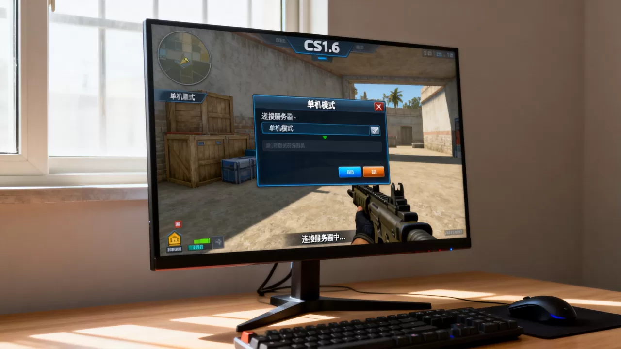 CS1.6连接服务器后想玩单机模式怎么办,为什么不能玩? CS1.6连接服务器后想玩单机模式怎么办,为什么不能玩?