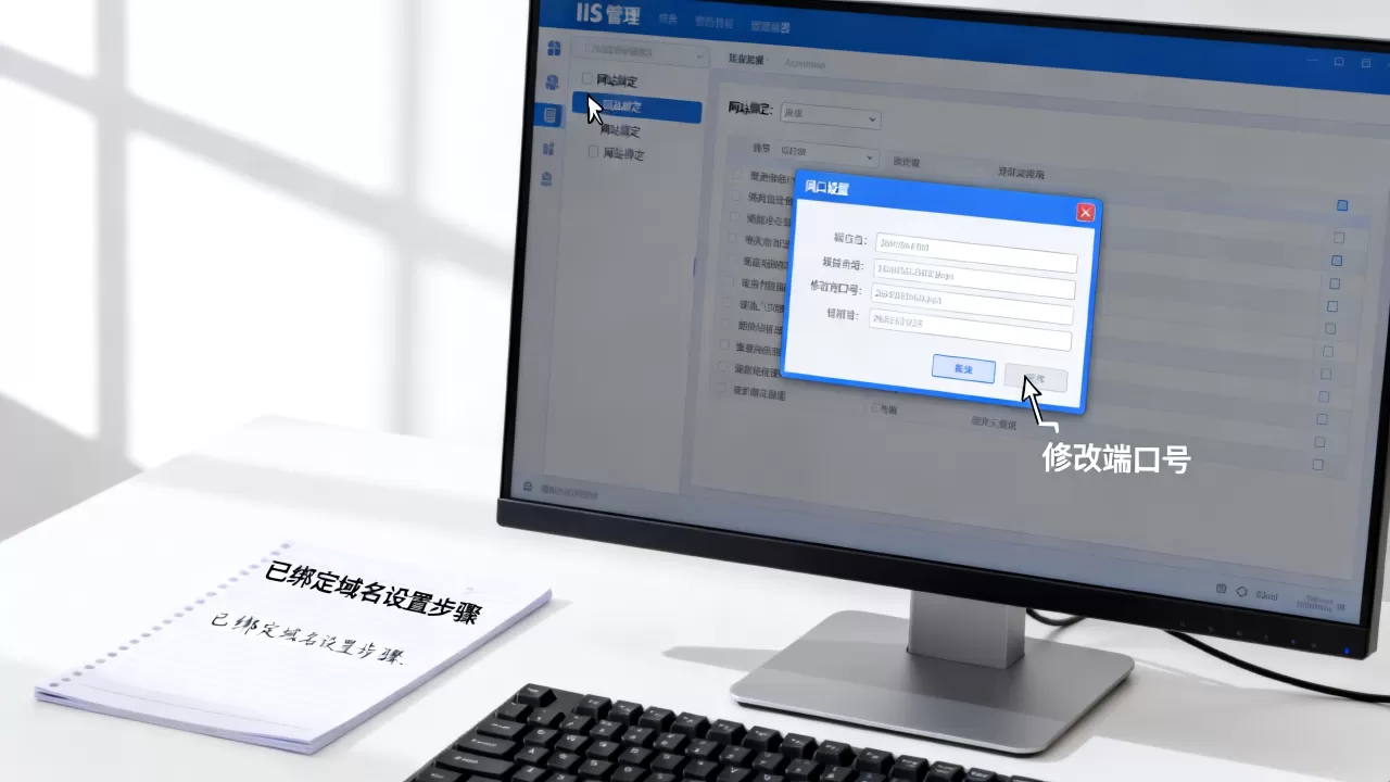 IIS域名绑定端口如何修改?, IIS已绑定网站域名怎么设置 IIS域名绑定端口如何修改?, IIS已绑定网站域名怎么设置