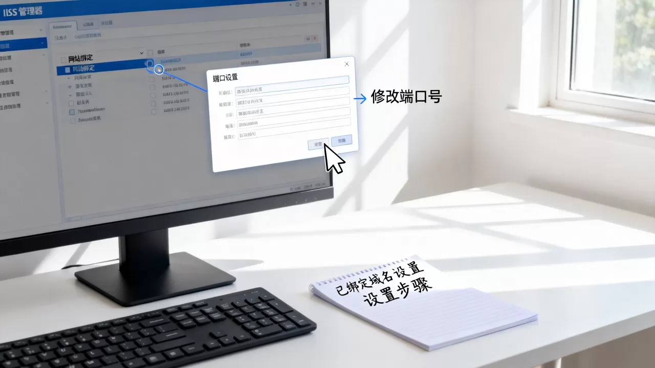 IIS域名绑定端口如何修改?, IIS已绑定网站域名怎么设置 IIS域名绑定端口如何修改?, IIS已绑定网站域名怎么设置
