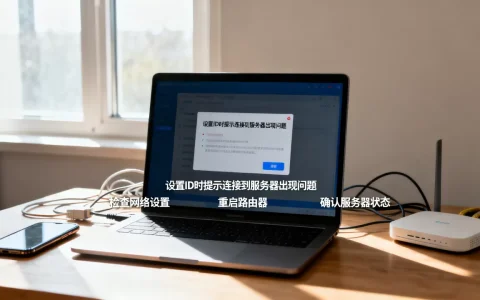 为什么设置id提示连接到服务器出现问题，怎么解决