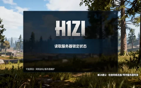 H1Z1读取服务器锁定状态怎么办？，原因是什么？