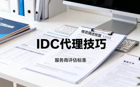 IDC代理加盟如何修改描述？，哪家服务商更靠谱？