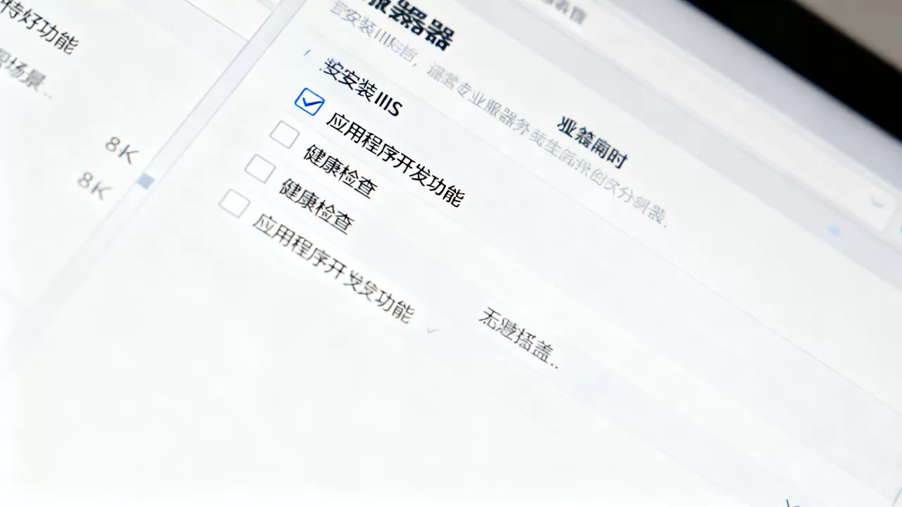 服务器装iis需要勾选哪些 服务器装iis需要勾选哪些