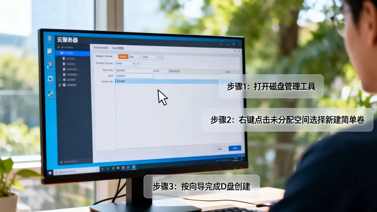 云服务器只有一个C盘怎么创建D盘,有哪些步骤? 云服务器只有一个C盘怎么创建D盘,有哪些步骤?
