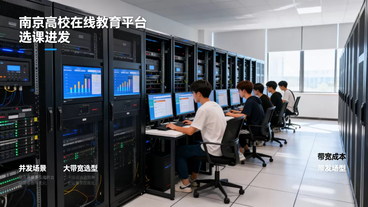 南京高校在线教育平台选课并发场景大带宽如何选型,多少钱? 南京高校在线教育平台选课并发场景大带宽如何选型,多少钱?