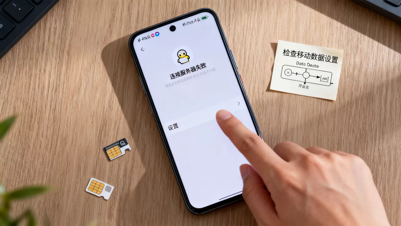 QQ开移动数据连接到服务器失败怎么办,为什么连接不上? QQ开移动数据连接到服务器失败怎么办,为什么连接不上?