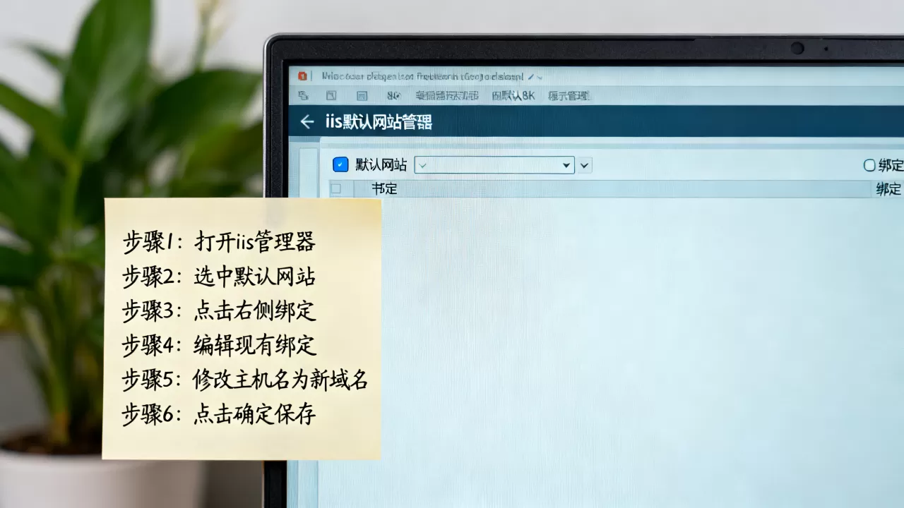 iis默认网站怎么修改绑定域名?,具体步骤是什么 iis默认网站怎么修改绑定域名?,具体步骤是什么